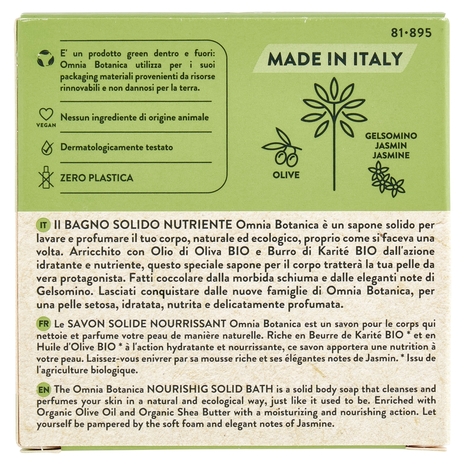 Omnia Botanica Bagno Solido Nutriente Olio di Oliva & Gelsomino 100 g